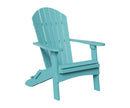 Berlin Gardens, Comfo Back Folding Adirondack Chair, Aruba Blue
