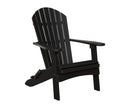 Berlin Gardens, Comfo Back Folding Adirondack Chair, Black