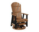 Berlin Gardens, 2′ Comfo Back Swivel Glider, Antique Mahogany on Black