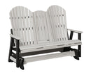 Berlin Gardens, 5′ Comfo Back Three Seat Glider with Console, Seashell on Black