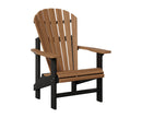 Berlin Gardens, Comfo Back Upright Adirondack Chair, Antique Mahogany on Black