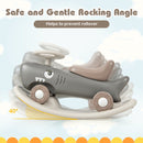 Convertible Rocking Horse and Sliding Car With Detachable Balance Board-Dark Gray