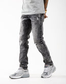 Preme Washed Distressed Knee Denim
