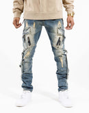 Preme Calf Pocket Cargo Jeans