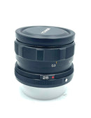 Used Konica 28mm F3.5 MF Film Lens W/ Box and Case