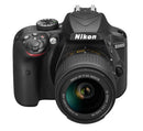Nikon D3400 DX-format Digital SLR Camera w/ 18-55mm DX G VR Zoom Lens Black