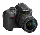 Nikon D3400 Digital SLR Camera 2 Lens Kit (18-55mm 70-300mm)