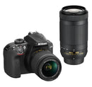 Nikon D3400 Digital SLR Camera 2 Lens Kit (18-55mm 70-300mm)