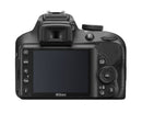 Nikon D3400 DX-format Digital SLR Camera w/ 18-55mm DX G VR Zoom Lens Black