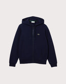 Lacoste Solid Fleece Hooded Jacket