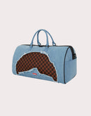 Sprayground Denim Shark Duffle Bag