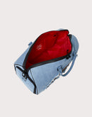 Sprayground Denim Shark Duffle Bag