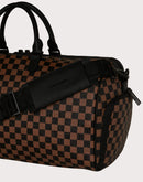Sprayground Checkered Embossed Duffle Bag