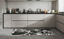 Black Leaves 19.6 In. X 55 In. Anti-Fatigue Kitchen Runner Mat