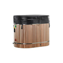 Golden Designs - DCT Oval Barrel Tub Cold Plunge (50-P) Pacific Cedar - 3/4 IN-OUT without Motor