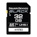Delkin 32GB SDHC Black Memory Card SD UHS-I (V30)