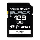 Delkin 128GB SDXC Black Memory Card SD UHS-I (V30)