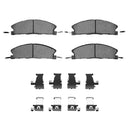 Dynamic Friction 2013-2019 Ford Taurus SHO Front 5000 Advanced Semi Metallic Brake Pads and Hardware Kit