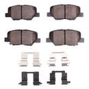 Dynamic Friction 2014-2018 Mazda 3 Rear 5000 Advanced Ceramic Brake Pads and Hardware Kit
