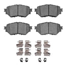 Dynamic Friction 2014-2018 Mazda 3 Front 5000 Advanced Ceramic Brake Pads and Hardware Kit