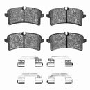 Dynamic Friction 2013-2024 Audi S8 Rear 5000 Advanced Low Metallic Brake Pads and Hardware Kit