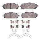 Dynamic Friction 2014-2020 Jeep Cherokee Front 5000 Advanced Ceramic Brake Pads and Hardware Kit