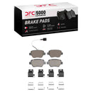 Dynamic Friction 2014-2016 Maserati Ghibli Rear 5000 Advanced Ceramic Brake Pads and Hardware Kit