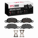 Dynamic Friction 2013-2023 Porsche Boxster Front 5000 Advanced Low Metallic Brake Pads and Hardware Kit