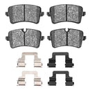 Dynamic Friction 2014-2018 Audi A7 Quattro Rear 5000 Advanced Ceramic Brake Pads and Hardware Kit