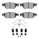 Dynamic Friction 2014-2018 Audi A6 Quattro Front 5000 Advanced Ceramic Brake Pads and Hardware Kit