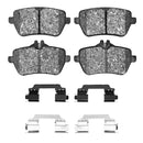 Dynamic Friction 2013-2021 Mercedes-Benz S550E Rear Euro 5000 Ceramic Brake Pads and Hardware Kit
