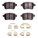 Dynamic Friction 2014-2019 Fiat 500L Rear Euro 5000 Ceramic Brake Pads and Hardware Kit