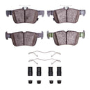 Dynamic Friction 2013-2024 Ford Fusion Rear 4000 HybriDynamic Brake Pads and Hardware Kit