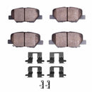 Dynamic Friction 2013-2025 Mazda 6 Rear 4000 HybriDynamic Brake Pads and Hardware Kit