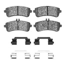 Dynamic Friction 2013-2024 Mercedes-Benz SL65 AMG Rear 4000 HybriDynamic Brake Pads and Hardware Kit