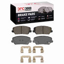 Dynamic Friction 2014-2018 Kia Forte Front 4000 HybriDynamic Brake Pads and Hardware Kit