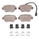 Dynamic Friction 2014-2016 Maserati Ghibli Rear 4000 HybriDynamic Brake Pads and Hardware Kit