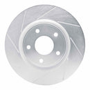 Dynamic Friction 2012-2021 Dodge Grand Caravan Front Left Slotted Silver Brake Rotor