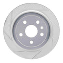 Dynamic Friction 2008-2019 Chevrolet Camaro Rear Left Slotted Silver Brake Rotor