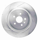 Dynamic Friction 2009-2022 Chevrolet Camaro Rear Left Slotted Silver Brake Rotor