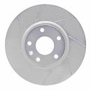 Dynamic Friction 2014-2019 Chevrolet Corvette Front Left Slotted Silver Brake Rotor