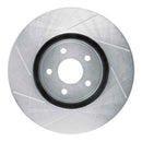 Dynamic Friction 2014-2019 Ford Focus Front Left Slotted Silver Brake Rotor
