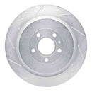 Dynamic Friction 2013-2014 Ford Mustang Rear Left Slotted Silver Brake Rotor