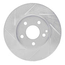 Dynamic Friction 2008-2015 Mercedes-Benz C200 (Mexico) Front Left Slotted Silver Brake Rotor