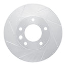 Dynamic Friction 2008-2018 Mercedes-Benz G500 Front Left Slotted Silver Brake Rotor