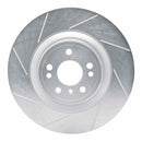 Dynamic Friction 2013-2019 Mercedes-Benz GL350 Front Left Slotted Silver Brake Rotor
