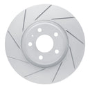 Dynamic Friction 2011-2017 Audi A4 Allroad Front Left Slotted Silver Brake Rotor