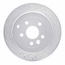 Dynamic Friction 2008-2012 Land Rover LR2 Rear Left Drilled Silver Brake Rotor