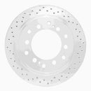 Dynamic Friction 2010-2022 Toyota 4Runner Rear Left Drilled Silver Brake Rotor