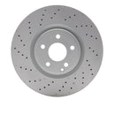 Dynamic Friction 2013-2020 Mercedes-Benz SL450 Front Drilled GeoSPEC Coated Rotor (342x32 Vented)